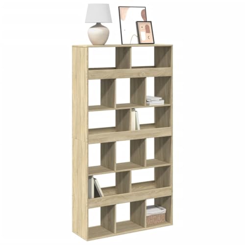 HANJIEFACAI Bücherregal Sonoma-Eiche 100x33x187,5 cm Holzwerkstoff Small Shelf Book Shelf Small Bookshelf Display Cabinet für Wohnzimmer Flur Schlafzimmer Arbeitszimmer HANJIEFACAI Bücherregal Sonoma-Eiche 100x33x187,5 cm Holzwerkstoff Small Shelf Book Shelf Small Bookshelf Display Cabinet für Wohnzimmer Flur Schlafzimmer Arbeitszimmer von HANJIEFACAI
