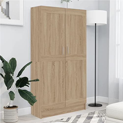 HANJIEFACAI Bücherregal Sonoma-Eiche 82,5x30,5x150 cm Holzwerkstoff Small Bookcase Book Shelf Small Bookshelf Display Cabinet für Balkon Schlafzimmer Wohnzimmer Flur HANJIEFACAI Bücherregal Sonoma-Eiche 82,5x30,5x150 cm Holzwerkstoff Small Bookcase Book Shelf Small Bookshelf Display Cabinet für Balkon Schlafzimmer Wohnzimmer Flur von HANJIEFACAI