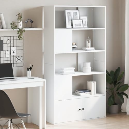 HANJIEFACAI Bücherregal Weiß 100x36x189 cm Holzwerkstoff Small Shelf Cabinet Small Bookshelf Shelf Organizer für Balkon Flur Arbeitszimmer Schlafzimmer HANJIEFACAI Bücherregal Weiß 100x36x189 cm Holzwerkstoff Small Shelf Cabinet Small Bookshelf Shelf Organizer für Balkon Flur Arbeitszimmer Schlafzimmer von HANJIEFACAI