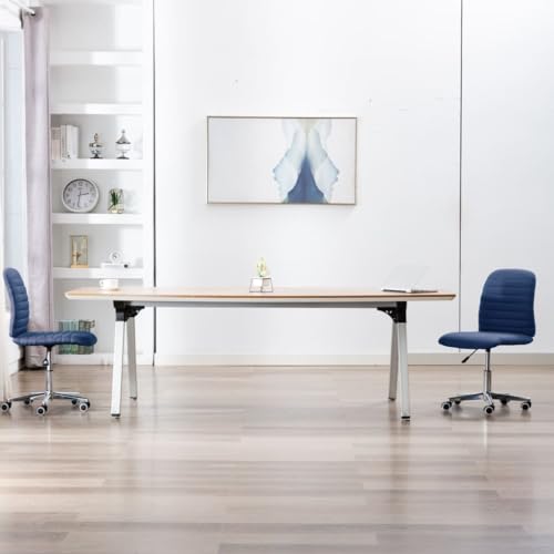 HANJIEFACAI Esszimmerstühle 2 STK. Blau Stoff Kitchen Chair Esszimmerstühle Balkonstuhl Dining Chair für Küche Restaurant Garten Balkon HANJIEFACAI Esszimmerstühle 2 STK. Blau Stoff Kitchen Chair Esszimmerstühle Balkonstuhl Dining Chair für Küche Restaurant Garten Balkon von HANJIEFACAI