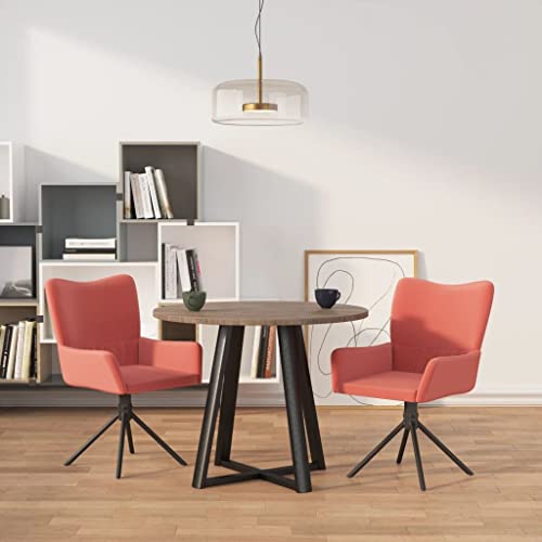 HANJIEFACAI Esszimmerstühle 2 STK. Drehbar Rosa Samt Stuhl Wohnzimmer Esszimmerstühle Balkonstuhl Stuhl Schminktisch für Küche Balkon Park Garten HANJIEFACAI Esszimmerstühle 2 STK. Drehbar Rosa Samt Stuhl Wohnzimmer Esszimmerstühle Balkonstuhl Stuhl Schminktisch für Küche Balkon Park Garten von HANJIEFACAI