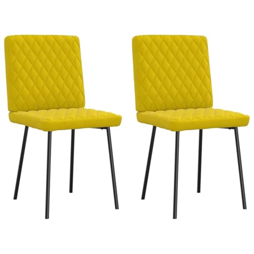 HANJIEFACAI Esszimmerstühle 2 STK. Gelb Samt Wohnzimmer Stühle Esszimmerstühle Schminktisch Stuhl Outdoor Chair für Küche Balkon Restaurant Garten HANJIEFACAI Esszimmerstühle 2 STK. Gelb Samt Wohnzimmer Stühle Esszimmerstühle Schminktisch Stuhl Outdoor Chair für Küche Balkon Restaurant Garten von HANJIEFACAI