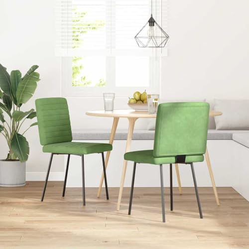 HANJIEFACAI Esszimmerstühle 2 STK. Hellgrün Samt Küchenstühle Modern Schminktisch Stuhl Esstisch Stühle Stuhl Schminktisch für Wohnzimmer Balkon Restaurant Park von HANJIEFACAI