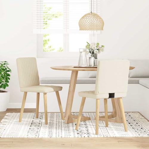 HANJIEFACAI Esszimmerstühle 2 STK. Leinen Küchenstühle Modern Schminktisch Stuhl Balkonstuhl Dining Chair für Garten Park Restaurant Balkon von HANJIEFACAI