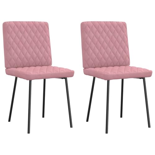 HANJIEFACAI Esszimmerstühle 2 STK. Rosa Samt Wohnzimmer Stühle Esszimmerstühle Schminktisch Stuhl Outdoor Chair für Küche Balkon Restaurant Garten HANJIEFACAI Esszimmerstühle 2 STK. Rosa Samt Wohnzimmer Stühle Esszimmerstühle Schminktisch Stuhl Outdoor Chair für Küche Balkon Restaurant Garten von HANJIEFACAI