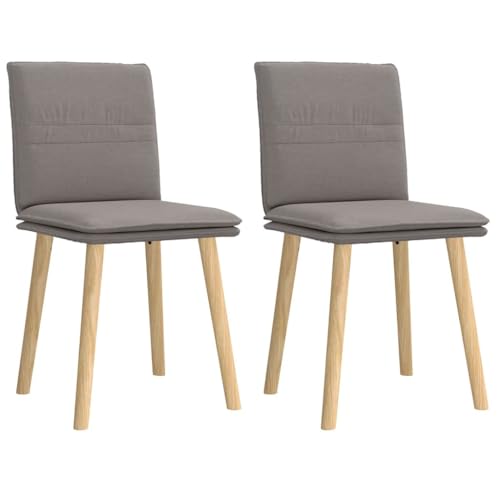 HANJIEFACAI Esszimmerstühle 2 STK. Taupe Stoff Kitchen Chair Schminktisch Stuhl Balkonstuhl Stuhl Schminktisch für Garten Park Küche Restaurant von HANJIEFACAI