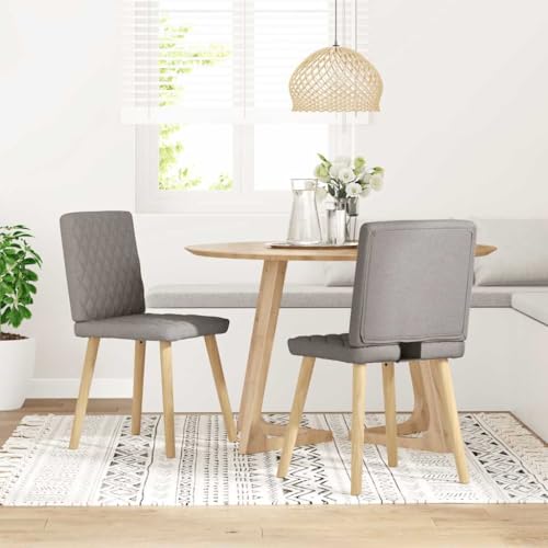 HANJIEFACAI Esszimmerstühle 2 STK. Taupe Stoff Küchenstühle Modern Schminktisch Stuhl Balkonstuhl Dining Chair für Garten Park Restaurant Balkon HANJIEFACAI Esszimmerstühle 2 STK. Taupe Stoff Küchenstühle Modern Schminktisch Stuhl Balkonstuhl Dining Chair für Garten Park Restaurant Balkon von HANJIEFACAI