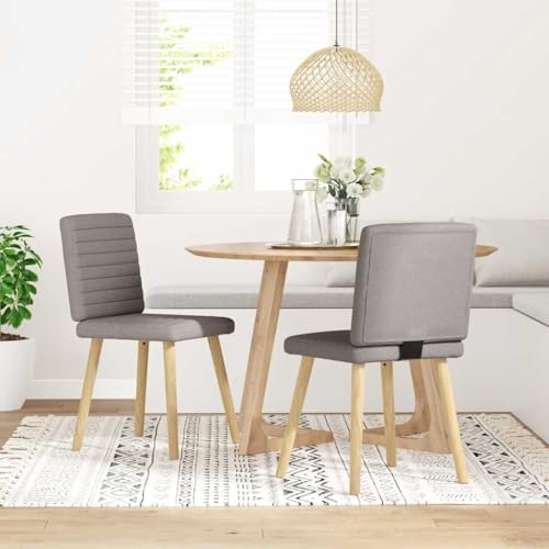 HANJIEFACAI Esszimmerstühle 2 STK. Taupe Stoff Living Room Chairs Gartenstühle Schminktisch Stuhl Dining Chair für Park Küche Wohnzimmer Restaurant von HANJIEFACAI