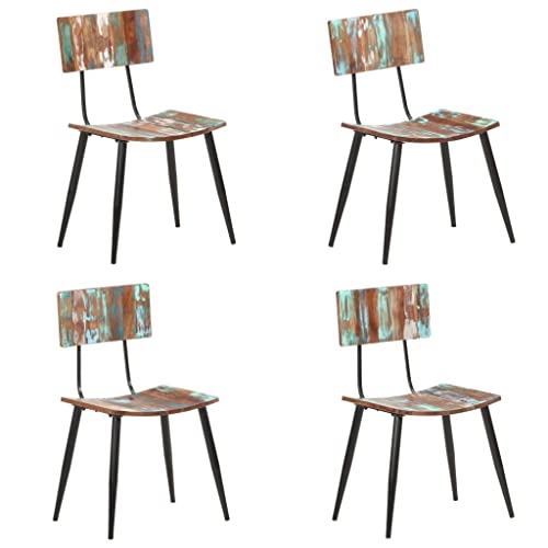 HANJIEFACAI Esszimmerstühle 4 STK. Altholz Massiv Küchenstühle Modern Schminktisch Stuhl Balkonstuhl Dining Chair für Garten Balkon Restaurant Park HANJIEFACAI Esszimmerstühle 4 STK. Altholz Massiv Küchenstühle Modern Schminktisch Stuhl Balkonstuhl Dining Chair für Garten Balkon Restaurant Park von HANJIEFACAI