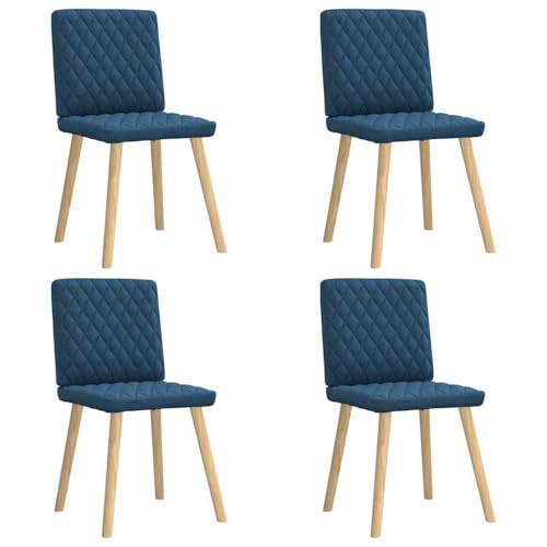 HANJIEFACAI Esszimmerstühle 4 STK. Blau Stoff Küchenstühle Modern Schminktisch Stuhl Balkonstuhl Dining Chair für Garten Park Restaurant Balkon HANJIEFACAI Esszimmerstühle 4 STK. Blau Stoff Küchenstühle Modern Schminktisch Stuhl Balkonstuhl Dining Chair für Garten Park Restaurant Balkon von HANJIEFACAI