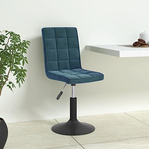 HANJIEFACAI Esszimmerstühle 4 STK. Drehbar Blau Samt Besucherstuhl Esszimmerstühle Schminktisch Stuhl Stuhl Küche für Garten Balkon Küche Wohnzimmer von HANJIEFACAI