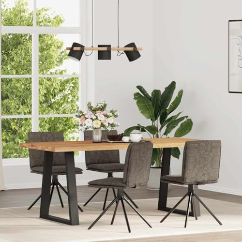 HANJIEFACAI Esszimmerstühle 4 STK. Dunkelgrau Wildlederimitat Küchenstühle Modern Esszimmerstühle Esstisch Stühle Dining Chair für Balkon Park Garten Wohnzimmer HANJIEFACAI Esszimmerstühle 4 STK. Dunkelgrau Wildlederimitat Küchenstühle Modern Esszimmerstühle Esstisch Stühle Dining Chair für Balkon Park Garten Wohnzimmer von HANJIEFACAI