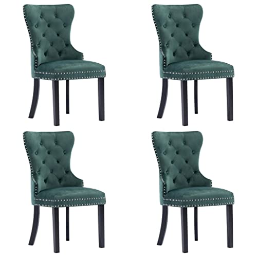 HANJIEFACAI Esszimmerstühle 4 STK. Dunkelgrün Samt Living Room Chairs Esszimmerstühle Balkonstuhl Essstühle für Balkon Restaurant Wohnzimmer Garten HANJIEFACAI Esszimmerstühle 4 STK. Dunkelgrün Samt Living Room Chairs Esszimmerstühle Balkonstuhl Essstühle für Balkon Restaurant Wohnzimmer Garten von HANJIEFACAI