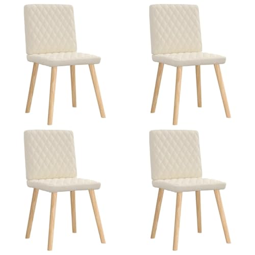 HANJIEFACAI Esszimmerstühle 4 STK. Leinen Küchenstühle Modern Schminktisch Stuhl Balkonstuhl Dining Chair für Garten Park Restaurant Balkon von HANJIEFACAI