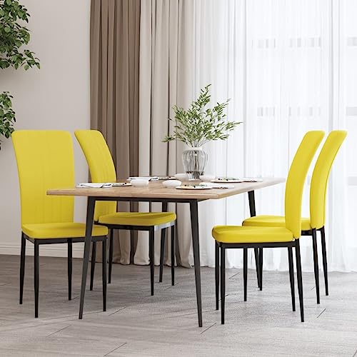 HANJIEFACAI Esszimmerstühle 4 STK. Senfgelb Samt Stuhl Wohnzimmer Gartenstühle Esszimmerstühle Stuhl Für Schminktisch für Restaurant Wohnzimmer Park Garten HANJIEFACAI Esszimmerstühle 4 STK. Senfgelb Samt Stuhl Wohnzimmer Gartenstühle Esszimmerstühle Stuhl Für Schminktisch für Restaurant Wohnzimmer Park Garten von HANJIEFACAI