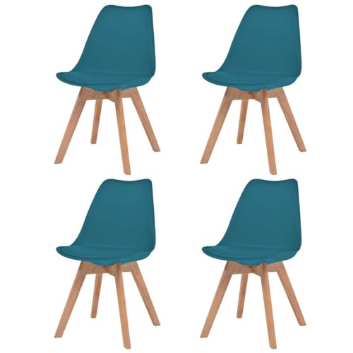 HANJIEFACAI Esszimmerstühle 4 STK. Türkis Kunststoff Küchenstühle Modern Esszimmerstühle Esstisch Stühle Dining Chair für Balkon Garten Park Restaurant HANJIEFACAI Esszimmerstühle 4 STK. Türkis Kunststoff Küchenstühle Modern Esszimmerstühle Esstisch Stühle Dining Chair für Balkon Garten Park Restaurant von HANJIEFACAI
