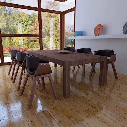 HANJIEFACAI Esszimmerstühle 6 STK. Bugholz und Kunstleder Wohnzimmer Stühle Esszimmerstühle Balkonstuhl Stuhl Für Schminktisch für Wohnzimmer Restaurant Balkon Park von HANJIEFACAI