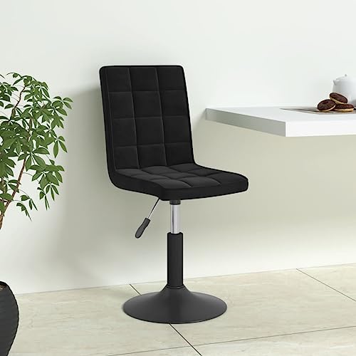 HANJIEFACAI Esszimmerstühle 6 STK. Drehbar Schwarz Samt Besucherstuhl Esszimmerstühle Schminktisch Stuhl Stuhl Küche für Garten Balkon Küche Wohnzimmer von HANJIEFACAI