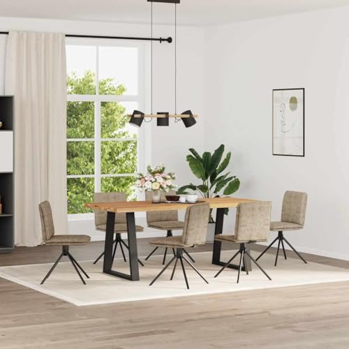 HANJIEFACAI Esszimmerstühle 6 STK. Hellgrau Wildleder-Optik Küchenstühle Modern Esszimmerstühle Esstisch Stühle Dining Chair für Balkon Park Garten Wohnzimmer HANJIEFACAI Esszimmerstühle 6 STK. Hellgrau Wildleder-Optik Küchenstühle Modern Esszimmerstühle Esstisch Stühle Dining Chair für Balkon Park Garten Wohnzimmer von HANJIEFACAI