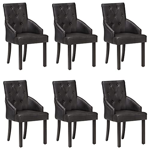 HANJIEFACAI Esszimmerstühle 6 STK. Schwarz Echtes Ziegenleder Living Room Chairs Gartenstühle Balkonstuhl Stuhl Schminktisch für Garten Restaurant Park Wohnzimmer HANJIEFACAI Esszimmerstühle 6 STK. Schwarz Echtes Ziegenleder Living Room Chairs Gartenstühle Balkonstuhl Stuhl Schminktisch für Garten Restaurant Park Wohnzimmer von HANJIEFACAI