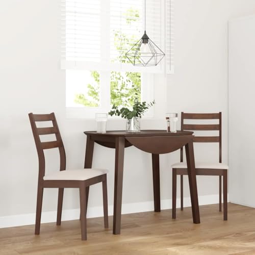 HANJIEFACAI Esszimmerstühle mit Kissen 2 STK. Braun Massivholz Gummibaum Wohnzimmer Stühle Balkonstuhl Schminkstuhl Essstühle für Wohnzimmer Garten Park Restaurant HANJIEFACAI Esszimmerstühle mit Kissen 2 STK. Braun Massivholz Gummibaum Wohnzimmer Stühle Balkonstuhl Schminkstuhl Essstühle für Wohnzimmer Garten Park Restaurant von HANJIEFACAI