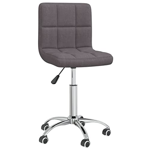 HANJIEFACAI Esszimmerstuhl Drehbar Taupe Stoff Küchenstühle Modern Schminktisch Stuhl Schminkstuhl Essstühle für Park Küche Restaurant Garten von HANJIEFACAI