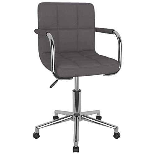HANJIEFACAI Esszimmerstuhl Drehbar Taupe Stoff Stuhl Küche Esszimmerstühle Essstühle Lounge Sessel für Park Garten Wohnzimmer Restaurant von HANJIEFACAI