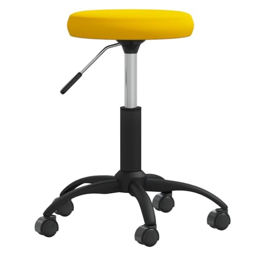 HANJIEFACAI Esszimmerstuhl Senfgelb Samt Besucherstuhl Gartenstühle Stuhl Schminktisch Dining Chair für Park Balkon Restaurant Küche HANJIEFACAI Esszimmerstuhl Senfgelb Samt Besucherstuhl Gartenstühle Stuhl Schminktisch Dining Chair für Park Balkon Restaurant Küche von HANJIEFACAI