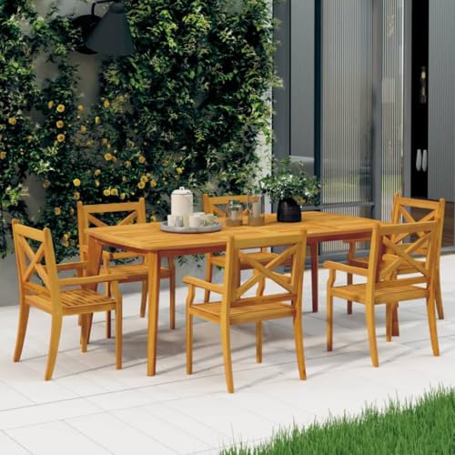 HANJIEFACAI Garten-Essstühle 6 STK. Massivholz Akazie Stuhl Garten Balkonstuhl Balkon Stühle Outdoor Stuhl für Camping Park Schlafraum Hof HANJIEFACAI Garten-Essstühle 6 STK. Massivholz Akazie Stuhl Garten Balkonstuhl Balkon Stühle Outdoor Stuhl für Camping Park Schlafraum Hof von HANJIEFACAI