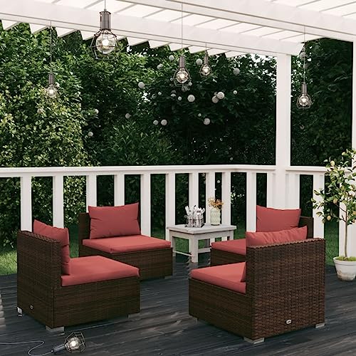 HANJIEFACAI Garten Tisch Set Sessel balkonSchlafsofa in L-Form Hellgrau 255x140x70 cm StoffGeeignet für Gartenterrassen von HANJIEFACAI