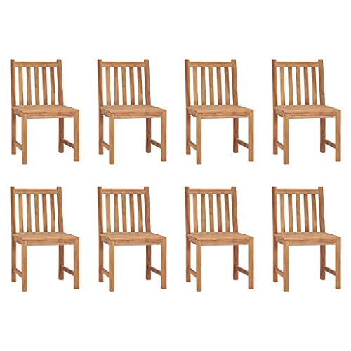 HANJIEFACAI Gartenstühle 8 STK. Massivholz Teak Stühle Garten Essstühle Balkon Stühle Balcony Chair für Park Balkon Schlafraum Camping HANJIEFACAI Gartenstühle 8 STK. Massivholz Teak Stühle Garten Essstühle Balkon Stühle Balcony Chair für Park Balkon Schlafraum Camping von HANJIEFACAI