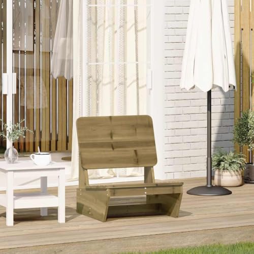 HANJIEFACAI Gartenstuhl 60x64x70,5 cm Kiefernholz Imprägniert Stuhl Garten Balkonstuhl Terrassenstühle Garden Chair für Camping Park Hof Balkon von HANJIEFACAI