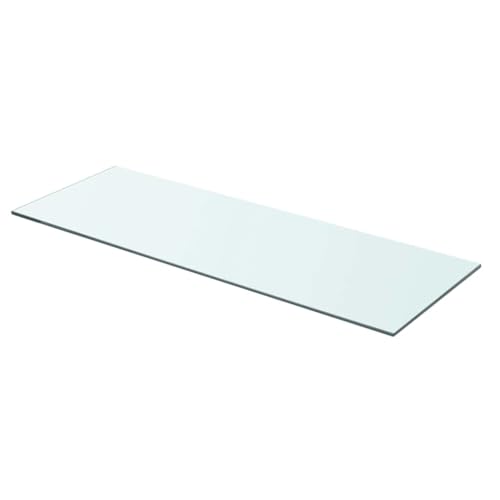 HANJIEFACAI Glass Shelf Board 70x25 cm Transparent Tempered Glass Panel for Slatwall Display, 15kg Load Capacity, Modern Decorative Shelf for Home and Store HANJIEFACAI Glass Shelf Board 70x25 cm Transparent Tempered Glass Panel for Slatwall Display, 15kg Load Capacity, Modern Decorative Shelf for Home and Store von HANJIEFACAI