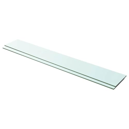 HANJIEFACAI Glass Shelves 2 Pack Transparent 100x15 cm Laminate Wall Display Shelves with 15kg Load Capacity for Home Decor and Retail Store HANJIEFACAI Glass Shelves 2 Pack Transparent 100x15 cm Laminate Wall Display Shelves with 15kg Load Capacity for Home Decor and Retail Store von HANJIEFACAI