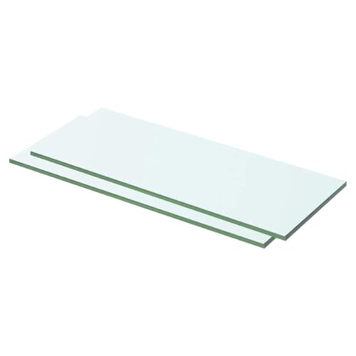 HANJIEFACAI Glass Shelves 2 Pack Transparent 50x15 cm Tempered Glass Shelving for Wall Decor Modern Display Shelf with 15kg Load Capacity for Home and Shop HANJIEFACAI Glass Shelves 2 Pack Transparent 50x15 cm Tempered Glass Shelving for Wall Decor Modern Display Shelf with 15kg Load Capacity for Home and Shop von HANJIEFACAI