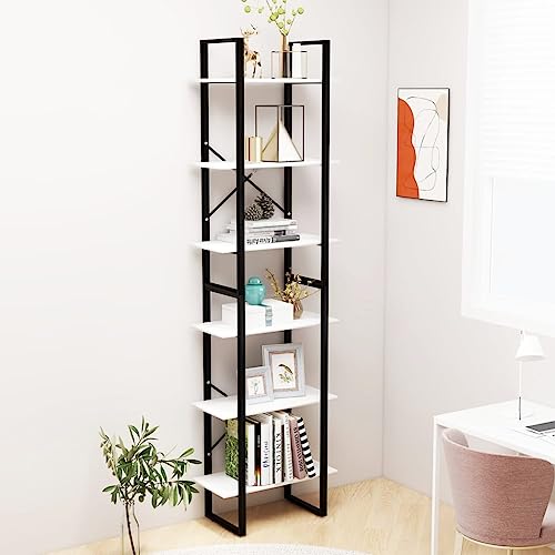 HANJIEFACAI Lagerregal Weiß 60x30x210 cm Holzwerkstoff Vitrine Book Shelf Cabinet Shelf Organizer für Wohnzimmer Schlafzimmer Balkon Flur HANJIEFACAI Lagerregal Weiß 60x30x210 cm Holzwerkstoff Vitrine Book Shelf Cabinet Shelf Organizer für Wohnzimmer Schlafzimmer Balkon Flur von HANJIEFACAI
