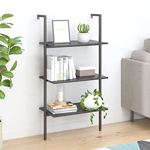 HANJIEFACAI Leiterregal mit 3 Böden Schwarz 64x35x120,5 cm Small Bookcase Bookcase Cabinet Display Cabinet für Flur Arbeitszimmer Wohnzimmer Schlafzimmer HANJIEFACAI Leiterregal mit 3 Böden Schwarz 64x35x120,5 cm Small Bookcase Bookcase Cabinet Display Cabinet für Flur Arbeitszimmer Wohnzimmer Schlafzimmer von HANJIEFACAI