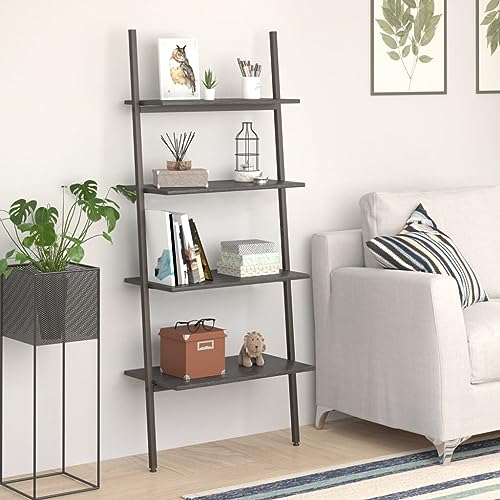 HANJIEFACAI Leiterregal mit 4 Böden Schwarz 64x34x150,5 cm Book Shelves Cabinet Shelf Organizer Display Cabinet für Balkon Wohnzimmer Arbeitszimmer Flur HANJIEFACAI Leiterregal mit 4 Böden Schwarz 64x34x150,5 cm Book Shelves Cabinet Shelf Organizer Display Cabinet für Balkon Wohnzimmer Arbeitszimmer Flur von HANJIEFACAI