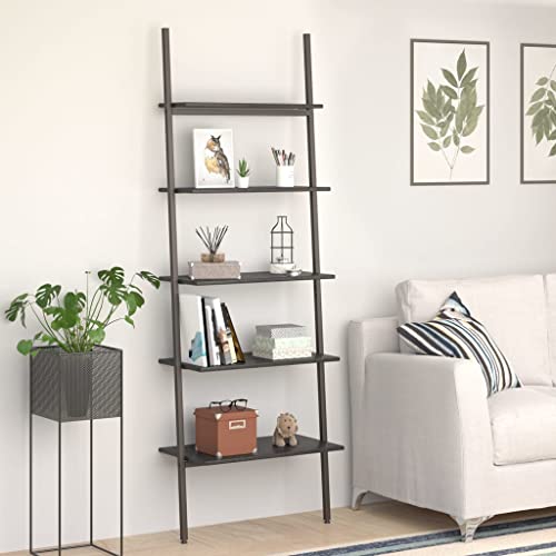HANJIEFACAI Leiterregal mit 5 Böden Schwarz 64x34x185,5 cm Book Shelves Cabinet Shelf Organizer Display Cabinet für Balkon Wohnzimmer Arbeitszimmer Flur HANJIEFACAI Leiterregal mit 5 Böden Schwarz 64x34x185,5 cm Book Shelves Cabinet Shelf Organizer Display Cabinet für Balkon Wohnzimmer Arbeitszimmer Flur von HANJIEFACAI