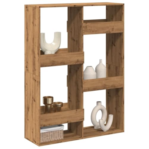 HANJIEFACAI Raumteiler Artisan-Eiche 100x33x135 cm Holzwerkstoff Small Bookcase Bookcase Small Bookshelf Shelf Organizer für Balkon Schlafzimmer Arbeitszimmer Flur HANJIEFACAI Raumteiler Artisan-Eiche 100x33x135 cm Holzwerkstoff Small Bookcase Bookcase Small Bookshelf Shelf Organizer für Balkon Schlafzimmer Arbeitszimmer Flur von HANJIEFACAI
