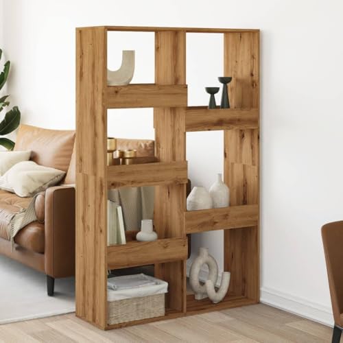HANJIEFACAI Raumteiler Artisan-Eiche 100x33x155,5 cm Holzwerkstoff Small Bookcase Bookcase Small Bookshelf Shelf Organizer für Balkon Schlafzimmer Arbeitszimmer Flur HANJIEFACAI Raumteiler Artisan-Eiche 100x33x155,5 cm Holzwerkstoff Small Bookcase Bookcase Small Bookshelf Shelf Organizer für Balkon Schlafzimmer Arbeitszimmer Flur von HANJIEFACAI