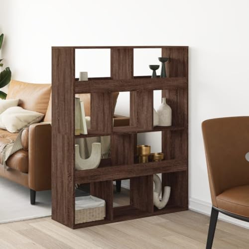 HANJIEFACAI Raumteiler Eichen-Optik 100x33x125,5 cm Holzwerkstoff Book Shelves Cabinet Small Bookshelf Display Cabinet für Wohnzimmer Balkon Arbeitszimmer Flur HANJIEFACAI Raumteiler Eichen-Optik 100x33x125,5 cm Holzwerkstoff Book Shelves Cabinet Small Bookshelf Display Cabinet für Wohnzimmer Balkon Arbeitszimmer Flur von HANJIEFACAI