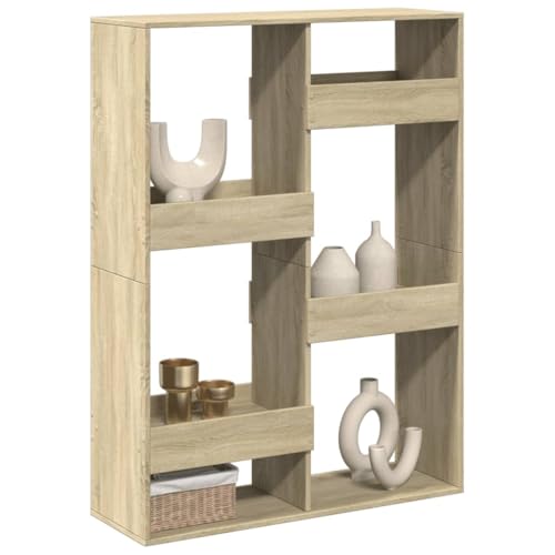 HANJIEFACAI Raumteiler Sonoma-Eiche 100x33x135 cm Holzwerkstoff Small Bookcase Bookcase Small Bookshelf Shelf Organizer für Balkon Schlafzimmer Arbeitszimmer Flur HANJIEFACAI Raumteiler Sonoma-Eiche 100x33x135 cm Holzwerkstoff Small Bookcase Bookcase Small Bookshelf Shelf Organizer für Balkon Schlafzimmer Arbeitszimmer Flur von HANJIEFACAI