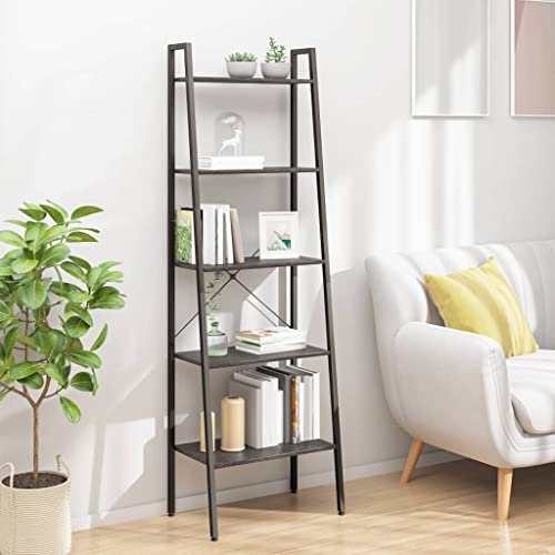 HANJIEFACAI Standregal mit 5 Böden Schwarz 56x35x174 cm Vitrine Book Shelf Bookcase Display Cabinet für Arbeitszimmer Balkon Wohnzimmer Schlafzimmer HANJIEFACAI Standregal mit 5 Böden Schwarz 56x35x174 cm Vitrine Book Shelf Bookcase Display Cabinet für Arbeitszimmer Balkon Wohnzimmer Schlafzimmer von HANJIEFACAI