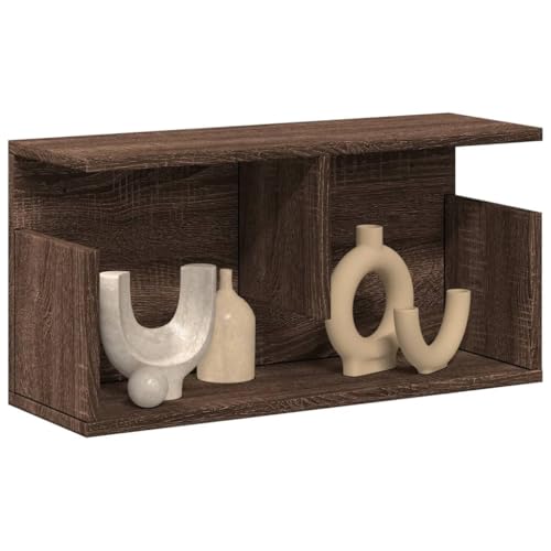 HANJIEFACAI Wandschrank 60x20x30 cm Eichen-Optik Holzwerkstoff Hängeschrank Badezimmer Küche Aufbewahrung Schrank Wandmontage Stauraum Organizer von HANJIEFACAI