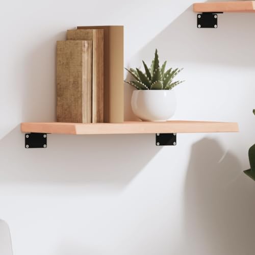 Wandregal Eiche Massivholz Rustikal Unbehandelt 40x30x2 cm Handmade Wall Shelf with Natural Edge for Bathroom Kitchen Storage Display Board Wandregal Eiche Massivholz Rustikal Unbehandelt 40x30x2 cm Handmade Wall Shelf with Natural Edge for Bathroom Kitchen Storage Display Board von HANJIEFACAI