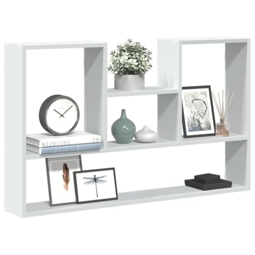Wandregal Weiß 99x15x60 cm Holzwerkstoff Floating Wall Shelf with 25kg Load Capacity for Living Room Bedroom Storage Organization Modern Home Decor Wandregal Weiß 99x15x60 cm Holzwerkstoff Floating Wall Shelf with 25kg Load Capacity for Living Room Bedroom Storage Organization Modern Home Decor von HANJIEFACAI