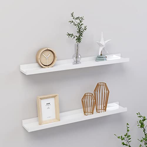 Wandregale 2 STK. Hochglanz-Weiß 60x9x3 cm Floating Shelves Wall Mounted for Living Room Modern Display Shelf for Plants Books Decor Storage Wandregale 2 STK. Hochglanz-Weiß 60x9x3 cm Floating Shelves Wall Mounted for Living Room Modern Display Shelf for Plants Books Decor Storage von HANJIEFACAI