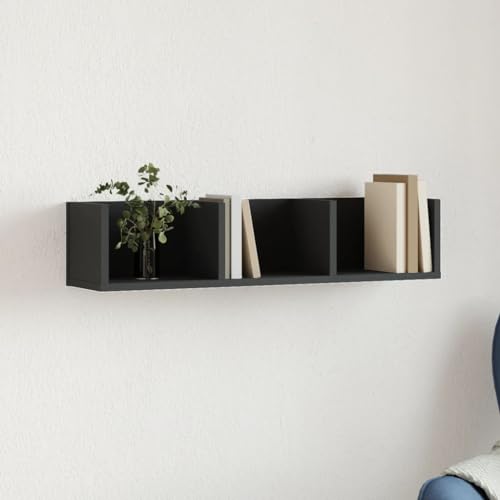 Wandschrank Schwarz 75x18x16,5 cm Holzwerkstoff Modern Wall Cabinet with Storage Space for Living Room Bedroom Office Elegant Design Black Wandschrank Schwarz 75x18x16,5 cm Holzwerkstoff Modern Wall Cabinet with Storage Space for Living Room Bedroom Office Elegant Design Black von HANJIEFACAI