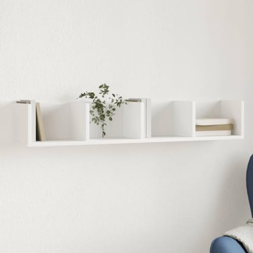 White Wall Cabinet 99x18x16.5 cm Particle Board Storage Shelf with Elegant Design for Living Room Bedroom Office Space Organization Modern Home Decor White Wall Cabinet 99x18x16.5 cm Particle Board Storage Shelf with Elegant Design for Living Room Bedroom Office Space Organization Modern Home Decor von HANJIEFACAI